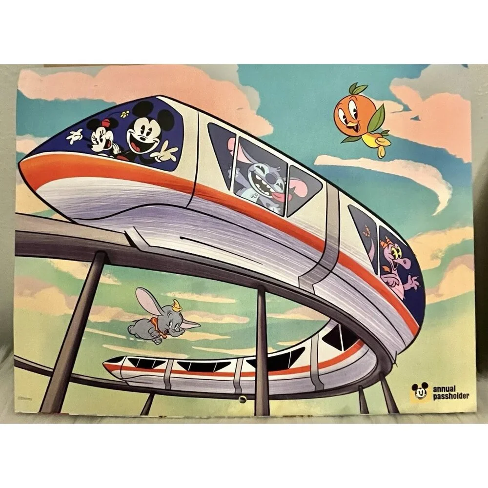 NEW 2026 Walt Disney World Annual Passholder Exclusive Wall Calendar & Stickers